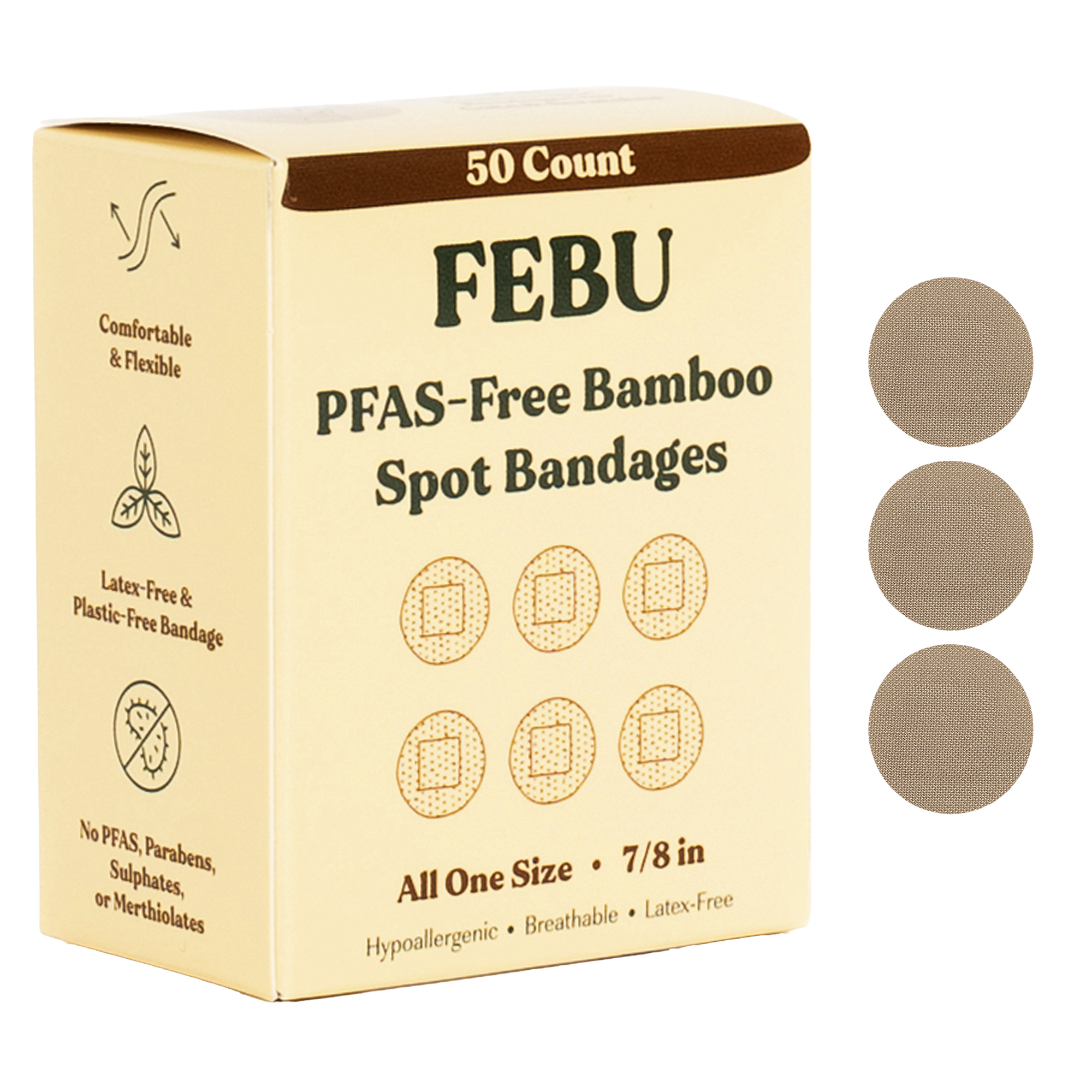 PFAS-Free Bamboo Bandages