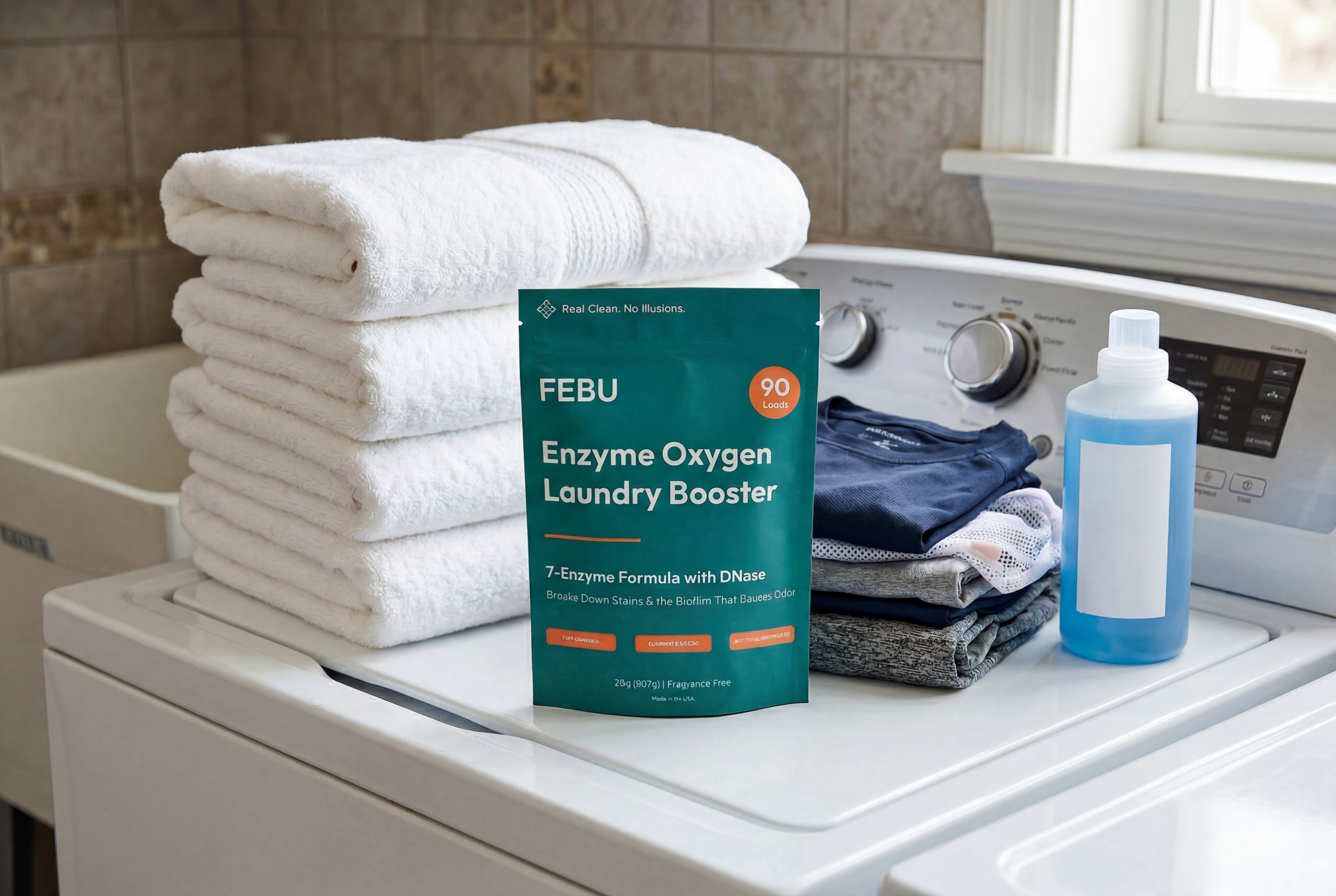 Firefly_Gemini_Flash_The_FEBU_Enzyme_Oxygen_Booster_without_the_scoop_sitting_on_top_of_a_washing_machine_918922.png