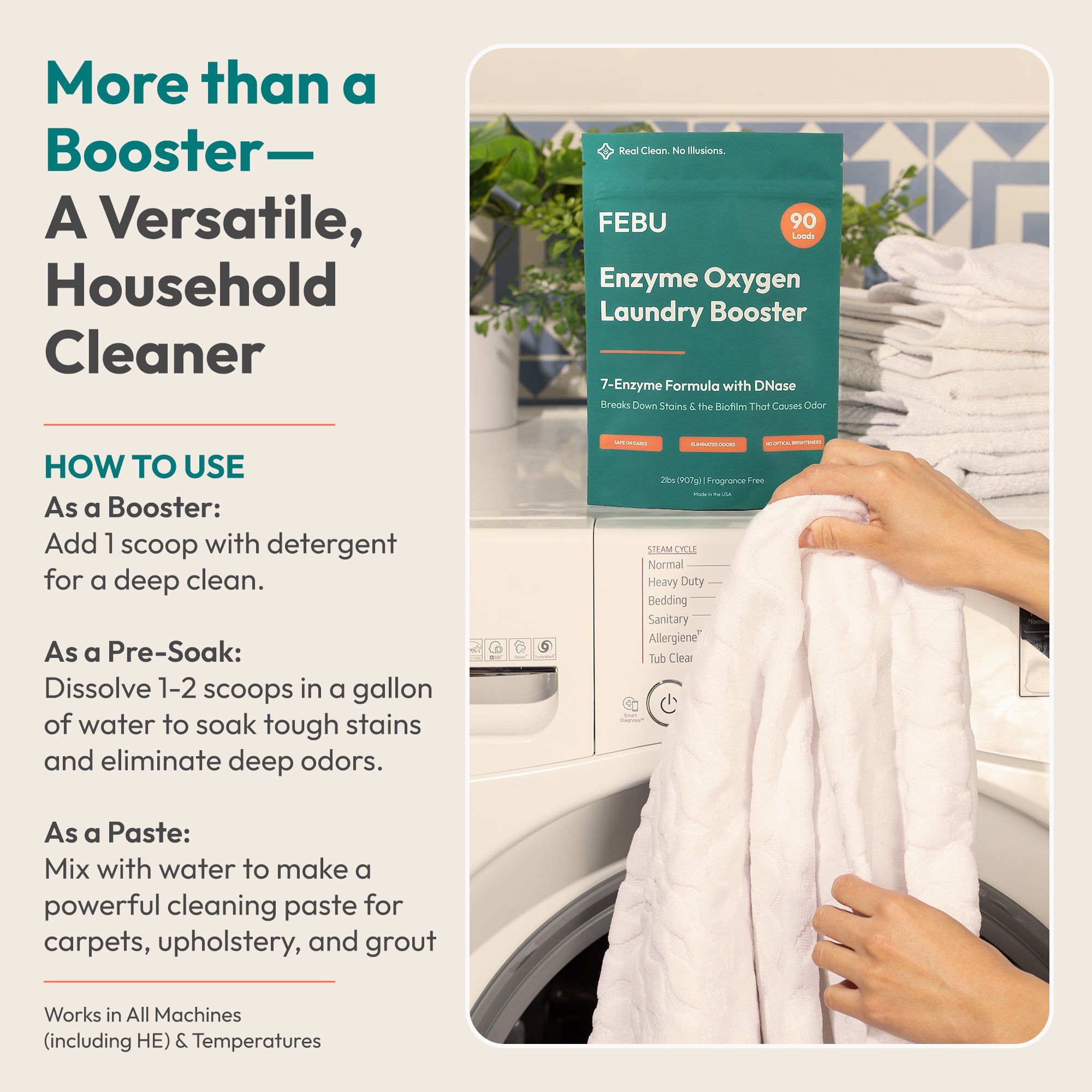 Enzyme Oxygen Laundry Booster